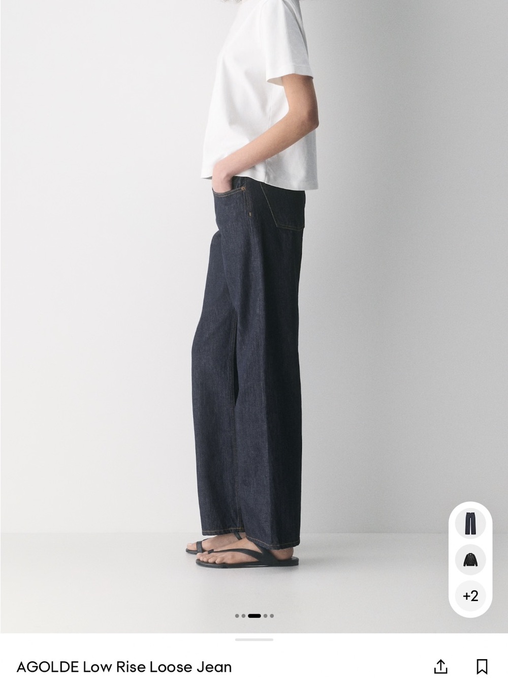 Agolde Low Rise Loose Jeans - Picture 7 of 8